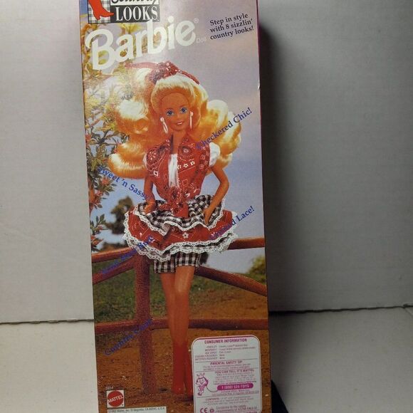 Barbi Doll Unopened Box Ames Limited Edition Country Looks Barbie - Picture 4 of 5